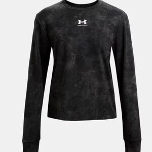NEW Under Armour Rival Terry Women's Printed Crew Sweatshirt NWT
